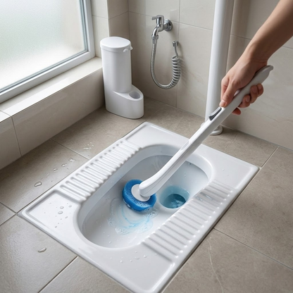 Disposable toilet brush