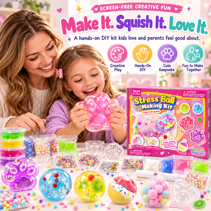 🎨 DIY Squishy Making Kit – Make Your Own Cute Stress Balls & Shapes